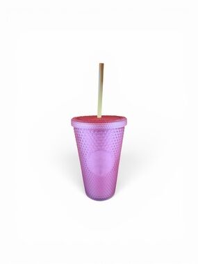 Starbucks 16oz Textured Pink Studded Tumbler - New with Tags